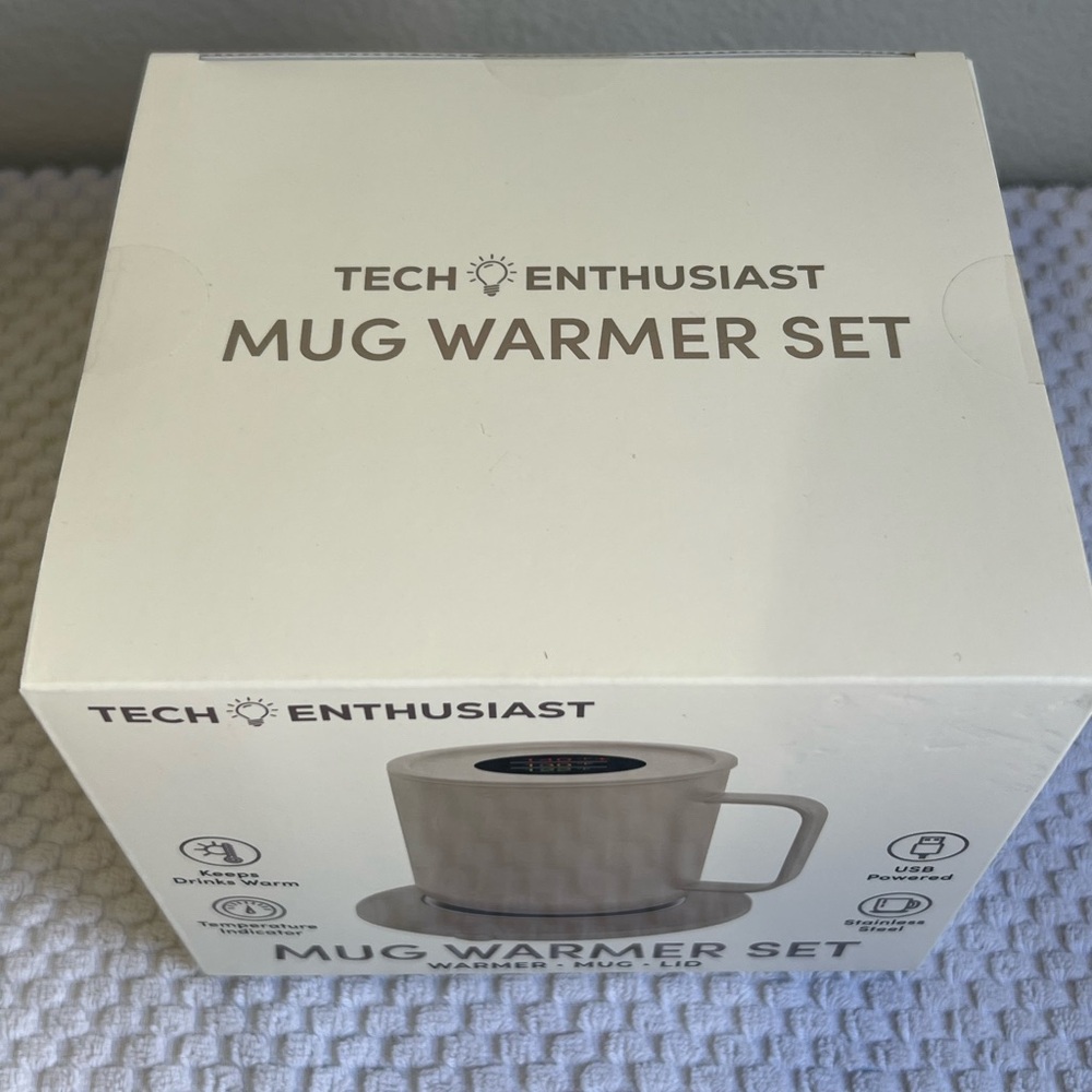 Coffee Mug Warmer Set with Travel Lid - Picture 5 of 5